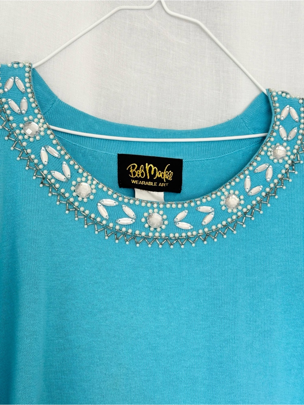 ✦ glam vintage 90s beaded tunic top / mini dress✦ - Picture 6 of 10